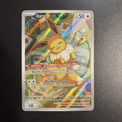 Pokemon TCG Eevee 173 Holo Promo Card Prismatic Evolutions Near/Mint Condition - Image 1