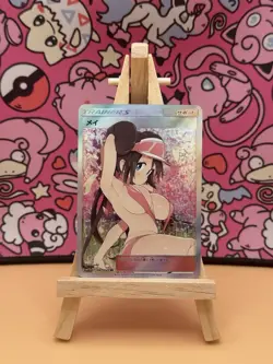 Rosa Full Art Pokemon Anime Waifu ACG DIY Trainer Art card - Image 1