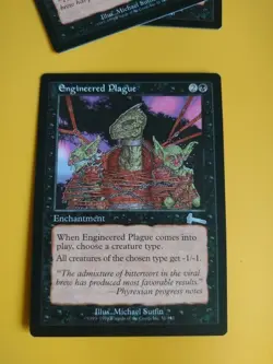 Engineered Plague. Enchantment. Urza's Legacy Magic the Gathering Card. - Image 1
