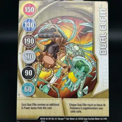 Bakugan DUAL ELFIN Metal Gate Card GOLD BA448-GA-SM-GBL-09 9/48i IMPRINTED - Image 1