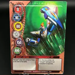 Bakugan BRIGHT SWITCH Metal Gate Card COPPER BA1459-GA-SM-GBL 18/24j IMPRINTED - Image 1