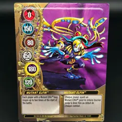 Bakugan MUTANT ELFIN Metal Gate Card GOLD 2011 BA1259-GA-SM-GBL 10/48f - Image 1