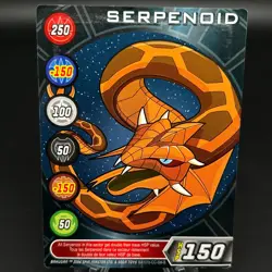 Bakugan SERPENOID - HSP 150 - Metal Character Gate Card 2006 BA101b-CC-SM-B - Image 1