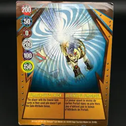 Bakugan LUMAGROWL'S TRICK Metal Gate Card COPPER 2009 BA1068-GA-SM-GBL 20/48b - Image 1