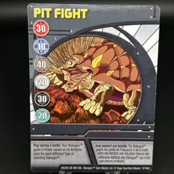 Bakugan PIT FIGHT Blue Ability Card 2008 BA328-AB-SM-GBL 37/48d - Image 1