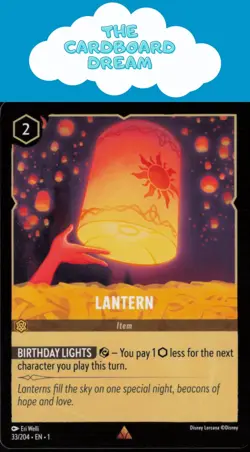 Lantern The First Chapter #33/204 Rare Disney Lorcana Card - Image 1