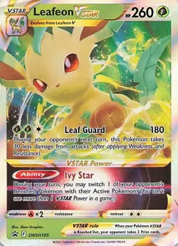 Leafeon VSTAR - Promo SWSH: Sword & Shield Promo Cards SWSH195 NM - Image 1