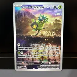 Teal Mask Ogerpon 123 Sv: Scarlet & Violet Promo Cards Holo Pokemon LP Single - Image 1