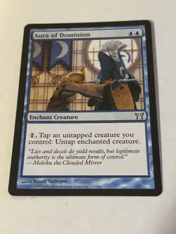 MTG Aura of Dominion NM Champions of Kamigawa Magic: The Gathering card - Image 1