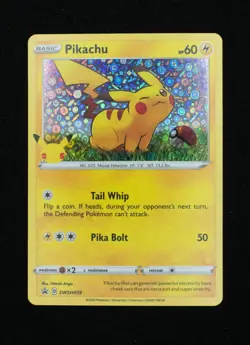 Pikachu SWSH039 Holo Black Star Promo Card Pack Fresh NM Condition - Image 1