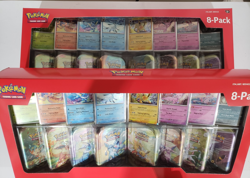Pokemon Prismatic Evolutions 8 Pack Mini Tins + Promo Cards Bundle Sealed Costco - Image 1