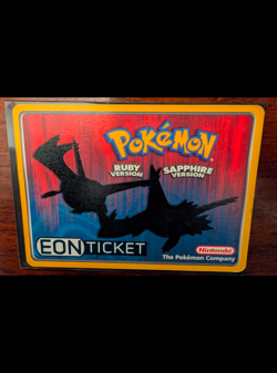 EON TICKET Pokemon E-Reader Event Card TCG GBA Limited Unlockable Content RARE - Image 1