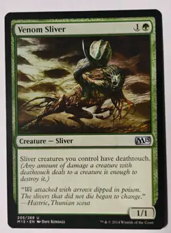 Venom Sliver MTG, Magic 2015 (M15), Uncommon - Image 1