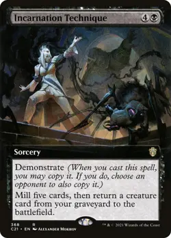 1x MTG Incarnation Technique (Extended Art) - Commander 2021 (C21) #368 - Magic - Image 1