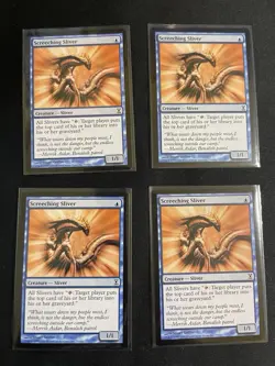 MtG X4 Screeching Sliver Time Spiral Magic the Gathering - Image 1