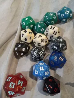 Magic The Gathering, 20 Sided Dice, Lot Of 14, 1 Big Guy - Image 3