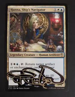 MTG - Magic: The Gathering - Hanna, Ship's Navigator - C16 (LP) (SIGNED) - Image 1