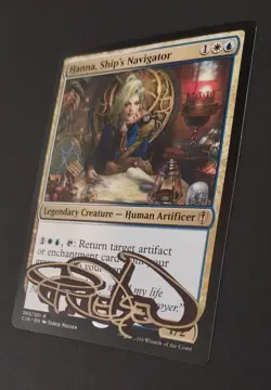 MTG - Magic: The Gathering - Hanna, Ship's Navigator - C16 (LP) (SIGNED) - Image 2