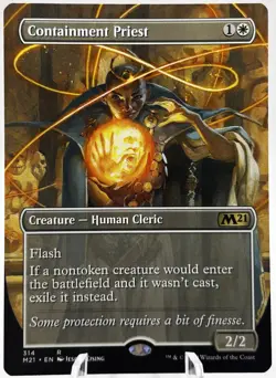 Containment Priest 314 Extended Art Core Set 2021 M21 MTG NM - Image 1