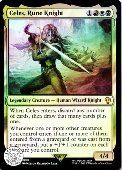 MTG Celes, Rune Knight (1) | NM Foil | Cmd: Final Fantasy (FIC) - Image 1