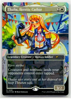 Near Mint Rainbow Foil Thalia, Heretic Cathar #1428 Secret Lair W/Tracking - Image 1