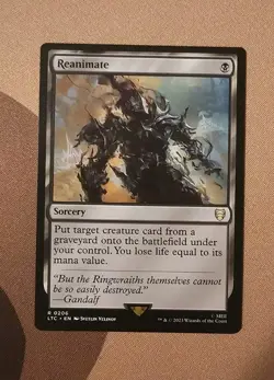 MTG Reanimate x1 LP from Commander: The Lord of the Rings: Tales of Middle-earth - Image 1