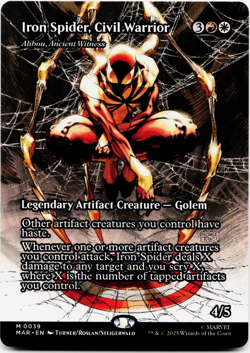 Iron Spider, Civil Warrior Marvel [Eternal-Legal: Alibou, Ancient Witness] MTG - Image 3