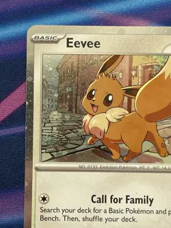 Pokemon TCG Destined Rivals - Eevee SVP 200 Checklane Blister Promo (Cosmo Holo) - Image 2