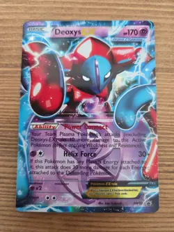 2013 Pokemon Deoxys EX Full Art Black Star Promo Holo BW82 - Image 1