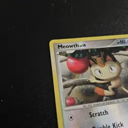 Pokemon Meowth Reverse Holo Card 114/147 2009 Supreme Victors - Image 4