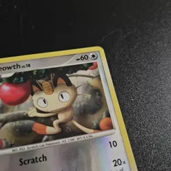 Pokemon Meowth Reverse Holo Card 114/147 2009 Supreme Victors - Image 5