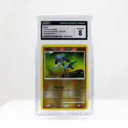 Pokemon Riolu Reverse Holo #61 Diamond & Pearl 2007 CGC 8 - Image 1