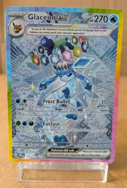 NM Glaceon ex 150/131 SIR Pokemon TCG SV: Prismatic Evolutions ***MINTY*** - Image 1