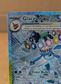 NM Glaceon ex 150/131 SIR Pokemon TCG SV: Prismatic Evolutions ***MINTY*** - Image 2