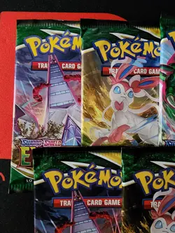 Pokemon Evolving Skies Lot of 5 Booster Packs Sealed - Image 2