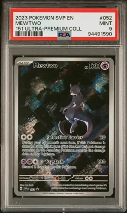 2023 POKEMON SVP EN BLACK STAR PROMO 151 ULTRA-PREMIUM COLLECTION MEWTWO PSA 9 - Image 1