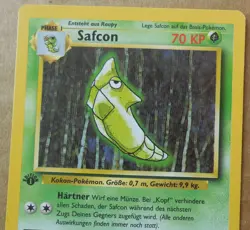 German Safcon 54/102 Common Non-Holo 1st Edition "Metapod" Base Set Pokemon NM - Image 2