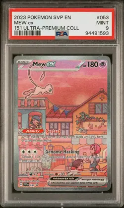2023 POKEMON SVP EN BLACK STAR PROMO 151 ULTRA-PREMIUM COLLECTION MEW EX PSA 9 - Image 1