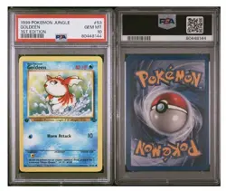 1999 POKEMON JUNGLE 1st EDITION #53 GOLDEEN PSA 10 - Image 3
