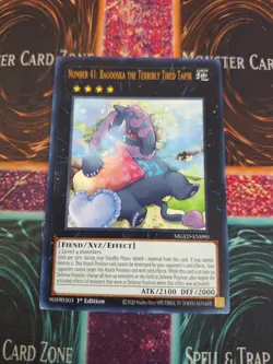 Yu-Gi-Oh! Number 41: Bagooska the Terribly Tired Tapir MGED-EN090 Rare 1st Ed NM - Image 1