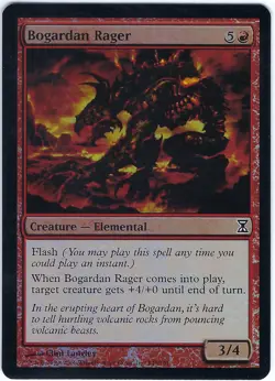 FOIL Bogardan Rager Time Spiral Common - MTG Magic the Gathering Card - Image 1