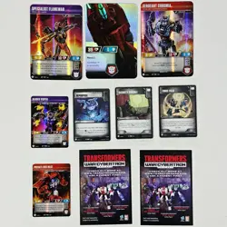 Hasbro Transformers Trading Card Game Firelight Flamewar Chromia Visper Foil - Image 1