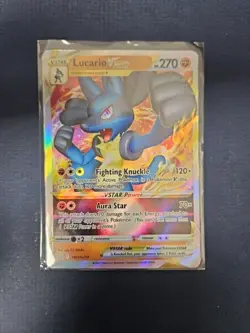 Lucario Vstar SWSH214 MINT -Ultra Rare Pokemon Card- Regular Size Promo (7) - Image 1