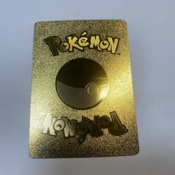 Charizard Pearl Of Thunder Gold Foil Fan Art Card Hp120 Metal Burn 🔥🔥🔥 - Image 2
