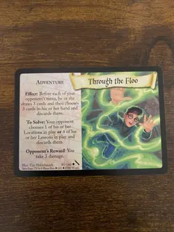HARRY POTTER TCG CARD CHAMBER OF SECRETS THROUGH THE FLOO 85/140 - Image 1