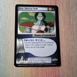Dragon Ball Z CCG Blue Mental Drill #66 Frieza Saga DBZ Card - Image 1