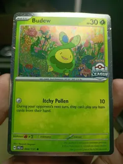 BUDEW ASIA POKEMON PREMIER BALL LEAGUE limited edition promo card - Image 1