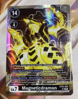Digimon Card Game Magneticdramon EX10-036 SR Foil NM - Image 1