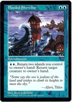 (2X) Flooded Shoreline Visions Rare - MTG Magic the Gathering Card - Image 1