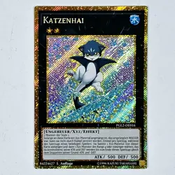 Yu-Gi-Oh Monster Card / Xyz / Effect Gold Secret Rare Katzenhai PGL2-DE016 NM - Image 1